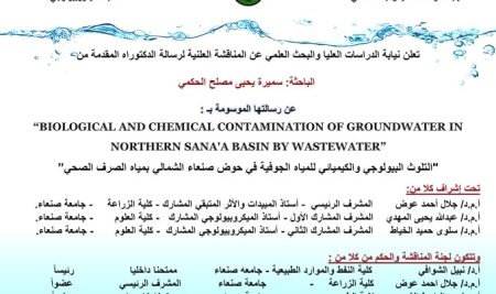 Biological and chemical pollution of groundwater in the northern Sana’a basin with wastewater