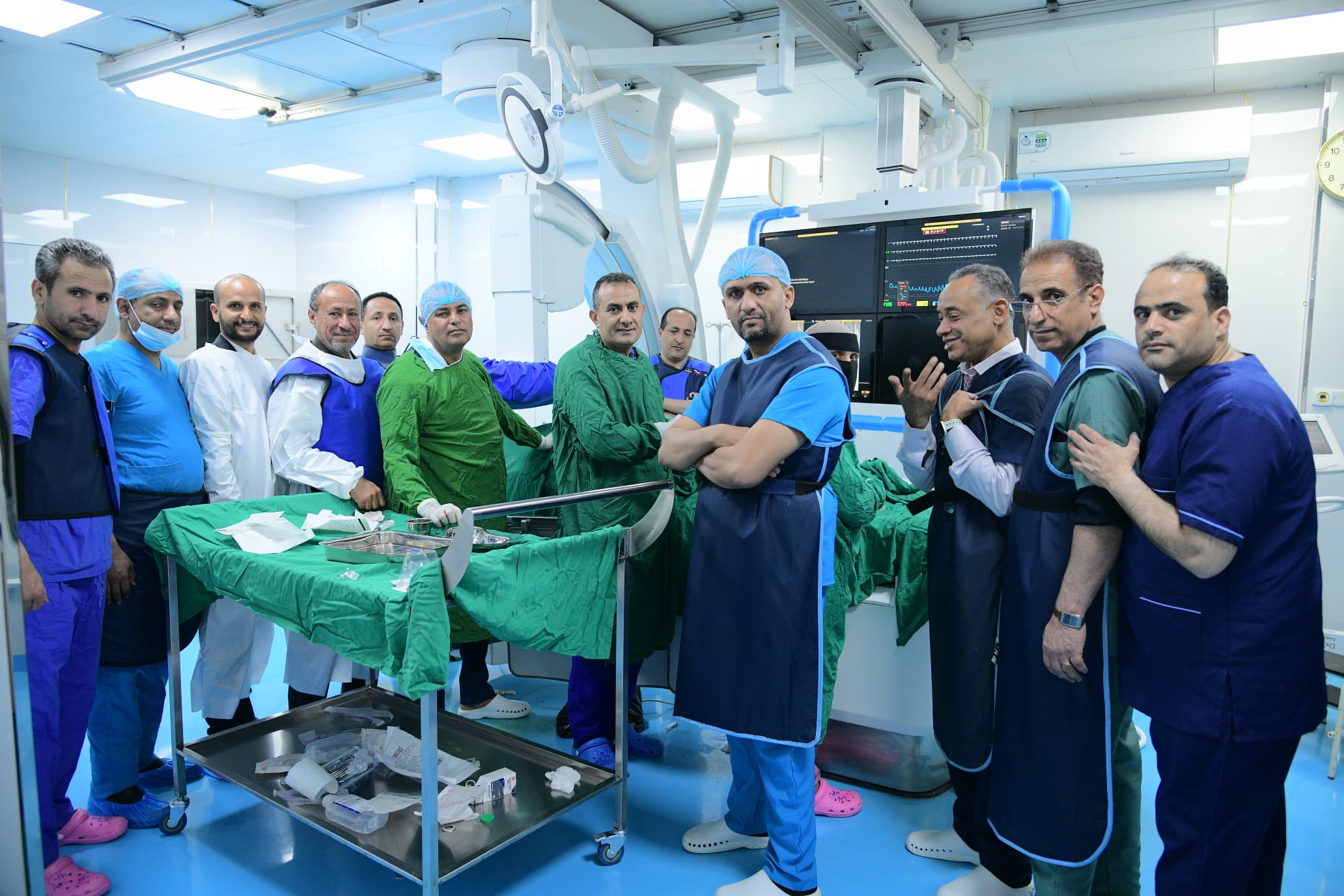 مركز القلب والقسطرة ينفّذ ورشة متخصصة في توسيع الشرايين الطرفية باستخدام أحدث تقنيات القسطرة٣