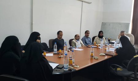 جلسة نقاش علمية لمناقشة الخطة البحثية المقدمة من الباحثة سامية الحصني