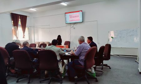 جلسة نقاش علمية لمناقشة الخطة البحثية المقدمة من الباحثة أسماء كامل