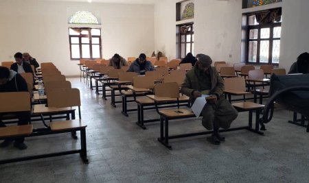 طلبة التمهيدي ماجستير يؤدون الامتحان النهائي لمادة تطبيقات في علم النفس الرياضي