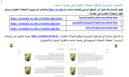 آلية النشر في مجلات جامعة صنعاء