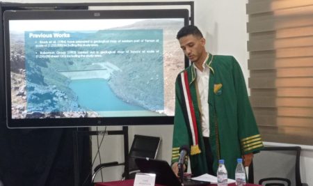 Master’s Degree Awarded to Mr.Abduallh Abdulwahab Lutf in Engineering Geology