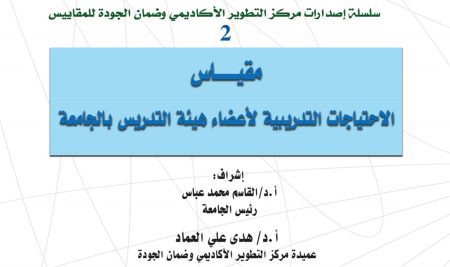 Scale of the Faculty Members’ Training Needs