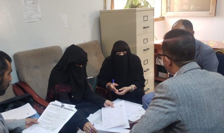 *لجنة مركز التطوير وضمان الجودة تقيّم برامج الدراسات العليا لكلية التربية-صنعاء*