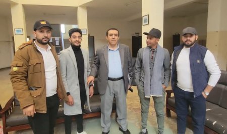 مركز حقوق الإنسان وقياس الرأي العام بجامعة صنعاء يستقبل طلاب كلية الإعلام بجامعة المستقبل