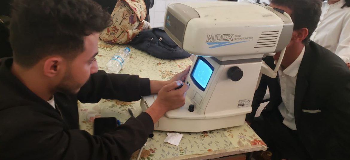 فعالية صحية في عيادة السمعيات والبصريات بكلية التربية والعلوم التطبيقية – أرحب