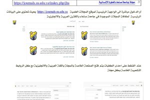 آلية النشر في مجلات جامعة صنعاء