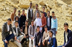 رحلة طلبة قسم العلوم الجيولوجية الى محافظة حجة مارس 2023م