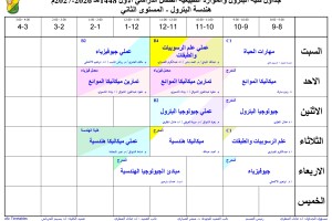 الجداول النهائية لكلية البترول 1-1-1448_260618_040312_2 الجداول النهائية لكلية البترول 1-1-1448_260618_040312_2
