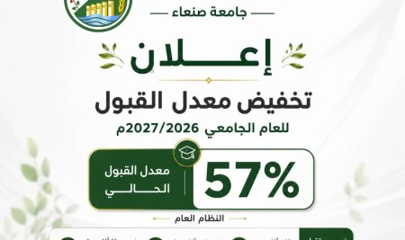 Faculty of Agriculture at Sana’a University Announces Lowered Admission Thresholds for Academic Year 2026/2027