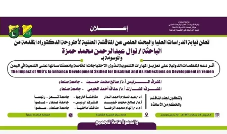 Ph.D. Dissertation Defense Announcement for Researcher Nawal Abdul Rahman Mohmmed Hamza