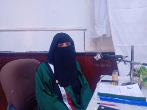 الماجستير للباحثة سلوى عبدالله محمد ، من قسم القرآن الكريم وعلومه بكلية التربية