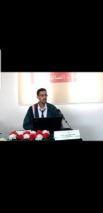 الماجستير بامتياز للباحث محمد عبدالوهاب  المحفدي في تخصص الترجمة