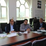 رئيس جامعة صنعاء وعميد كلية الطب يشاركان في ورشة مشروع لائحة الدكتوراه الطبية2